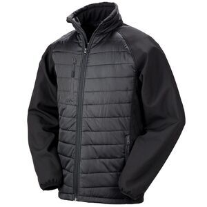 Result Unisex Adult Compass Softshell Padded Jacket / Black